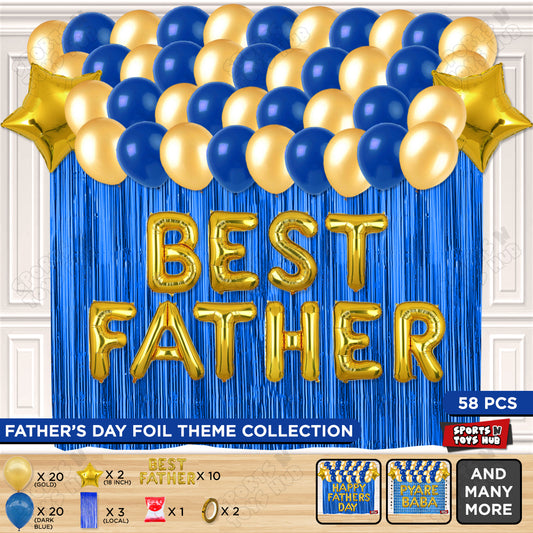 Best Father Foil Letter Curtain Theme Collection