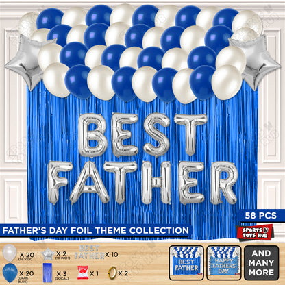 Best Father Foil Letter Curtain Theme Collection