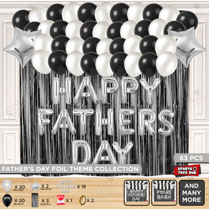 Happy Fathers Day Foil Letter Curtain Theme Collection
