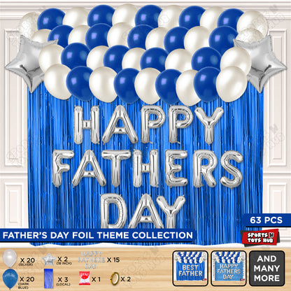 Happy Fathers Day Foil Letter Curtain Theme Collection
