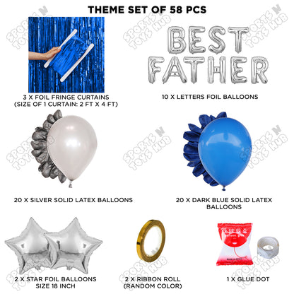 Best Father Foil Letter Curtain Theme Collection
