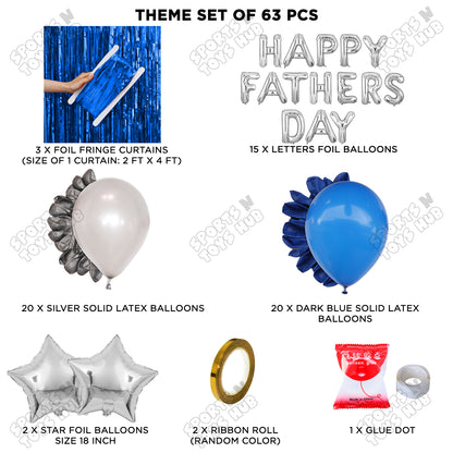 Happy Fathers Day Foil Letter Curtain Theme Collection