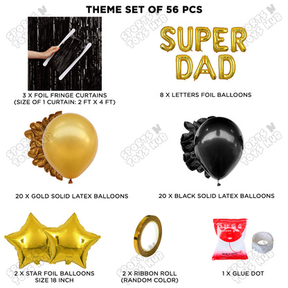 Super Dad Foil Letter Curtain Theme Collection
