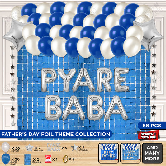 Pyare Baba Foil Letter Rectangle Curtain Theme Collection