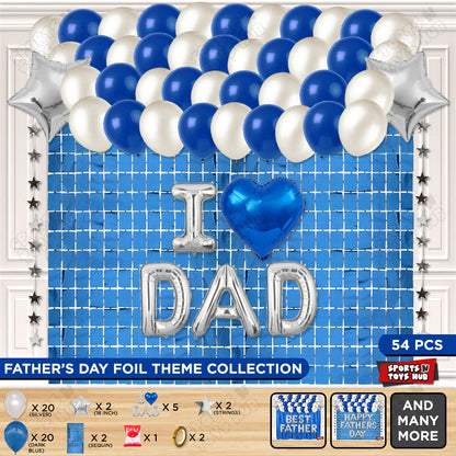 I ♡ Dad Foil Letter Rectangle Curtain Theme Collection