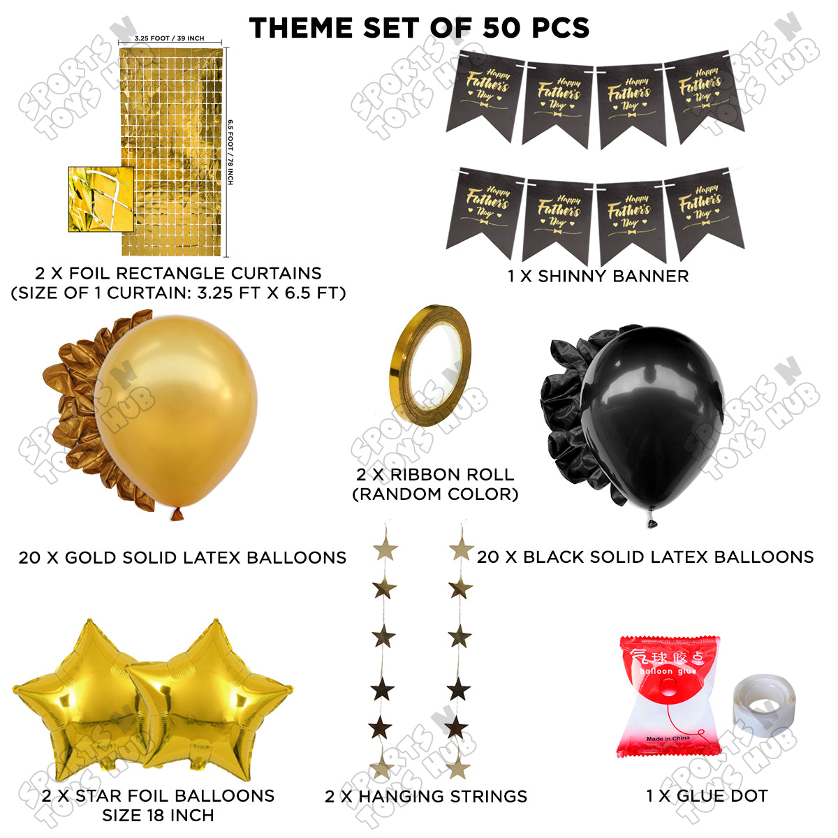 Happy Fathers Day Card Banner Theme Collection