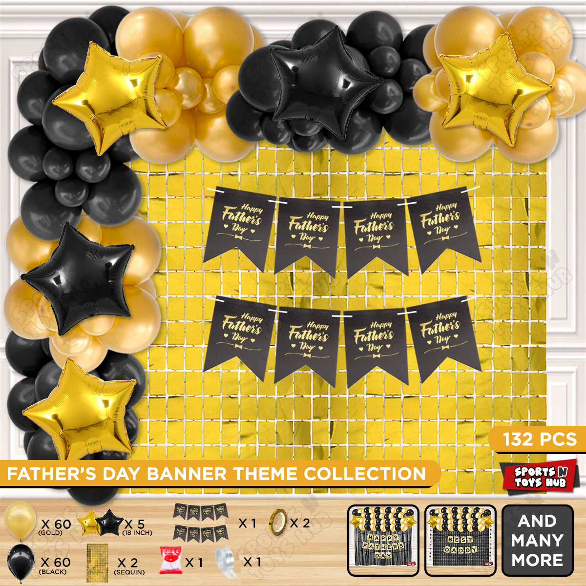 Happy Fathers Day Card Banner Theme Collection