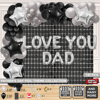 Love You Dad Foil Letter Arch Theme Collection