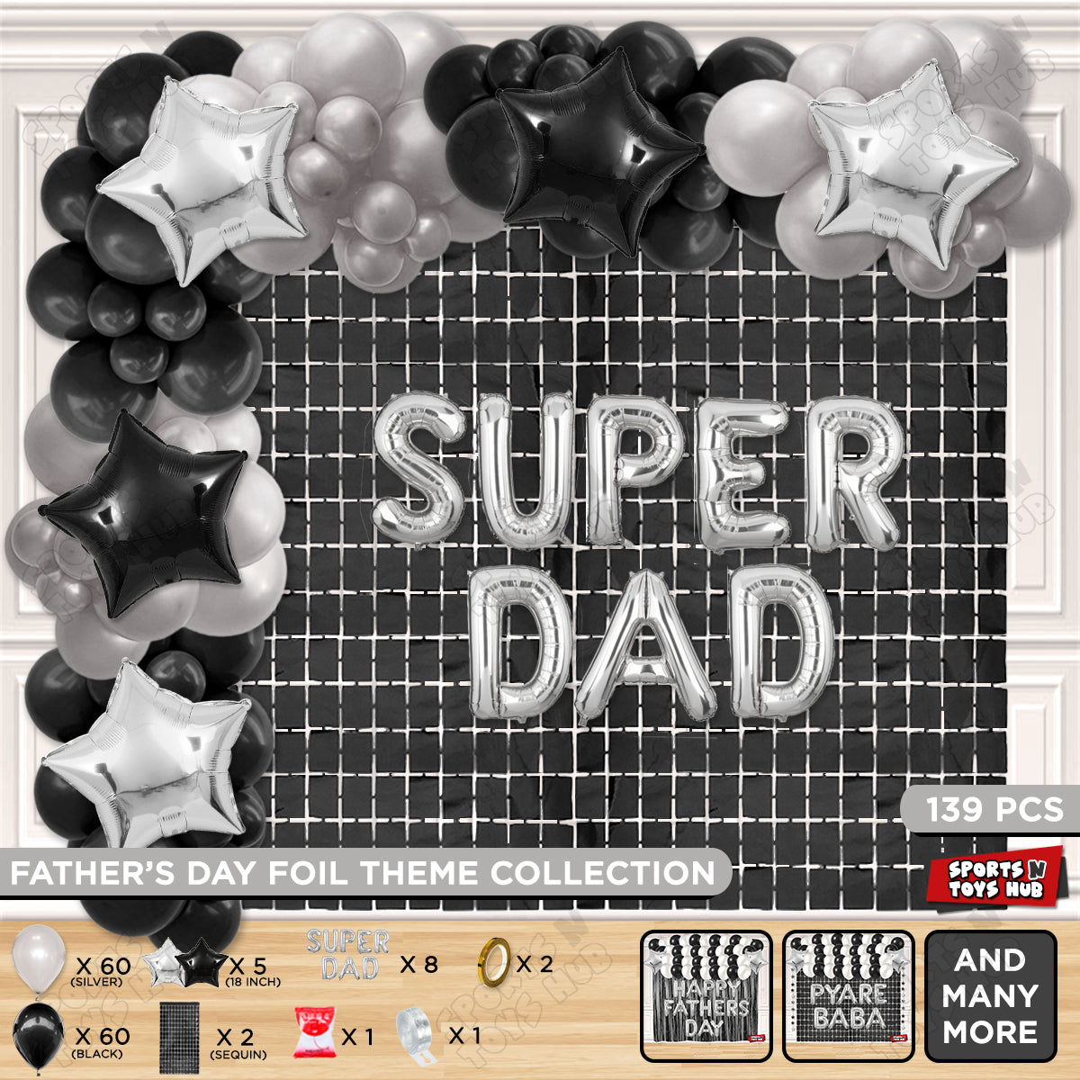 Super Dad Foil Letter Arch Theme Collection