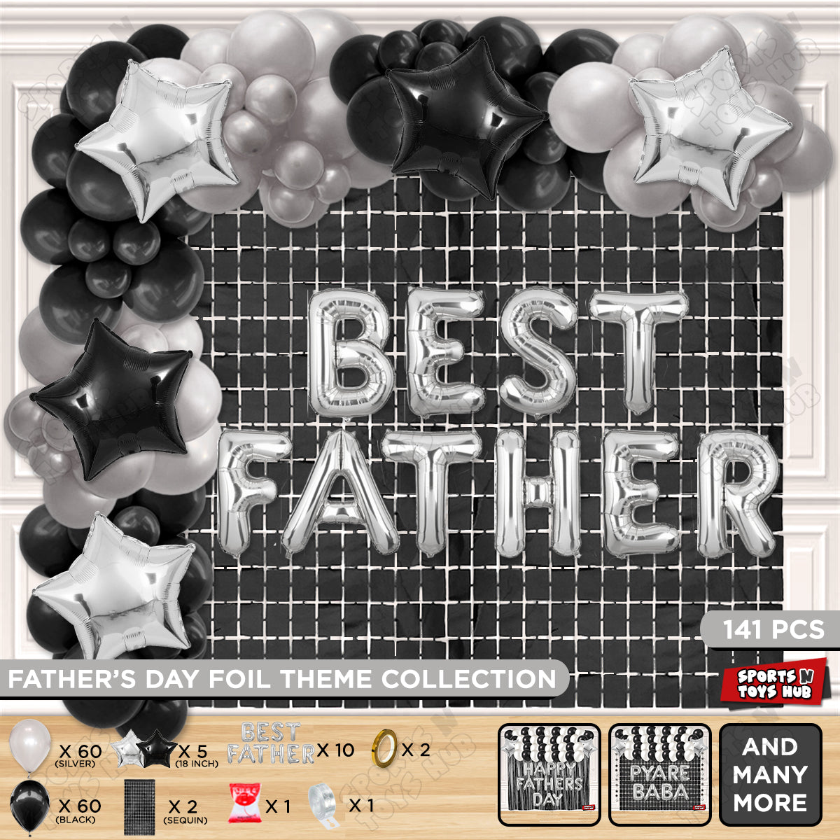 Best Father Foil Letter Arch Theme Collection