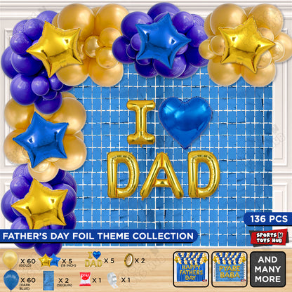 I ♡ Dad Foil Letter Arch Theme Collection