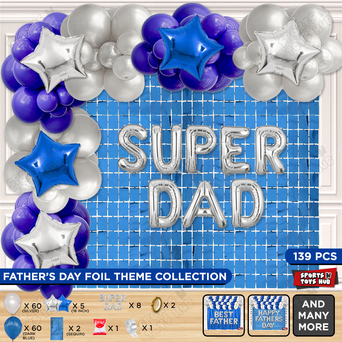 Super Dad Foil Letter Arch Theme Collection