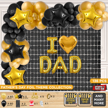 I ♡ Dad Foil Letter Arch Theme Collection