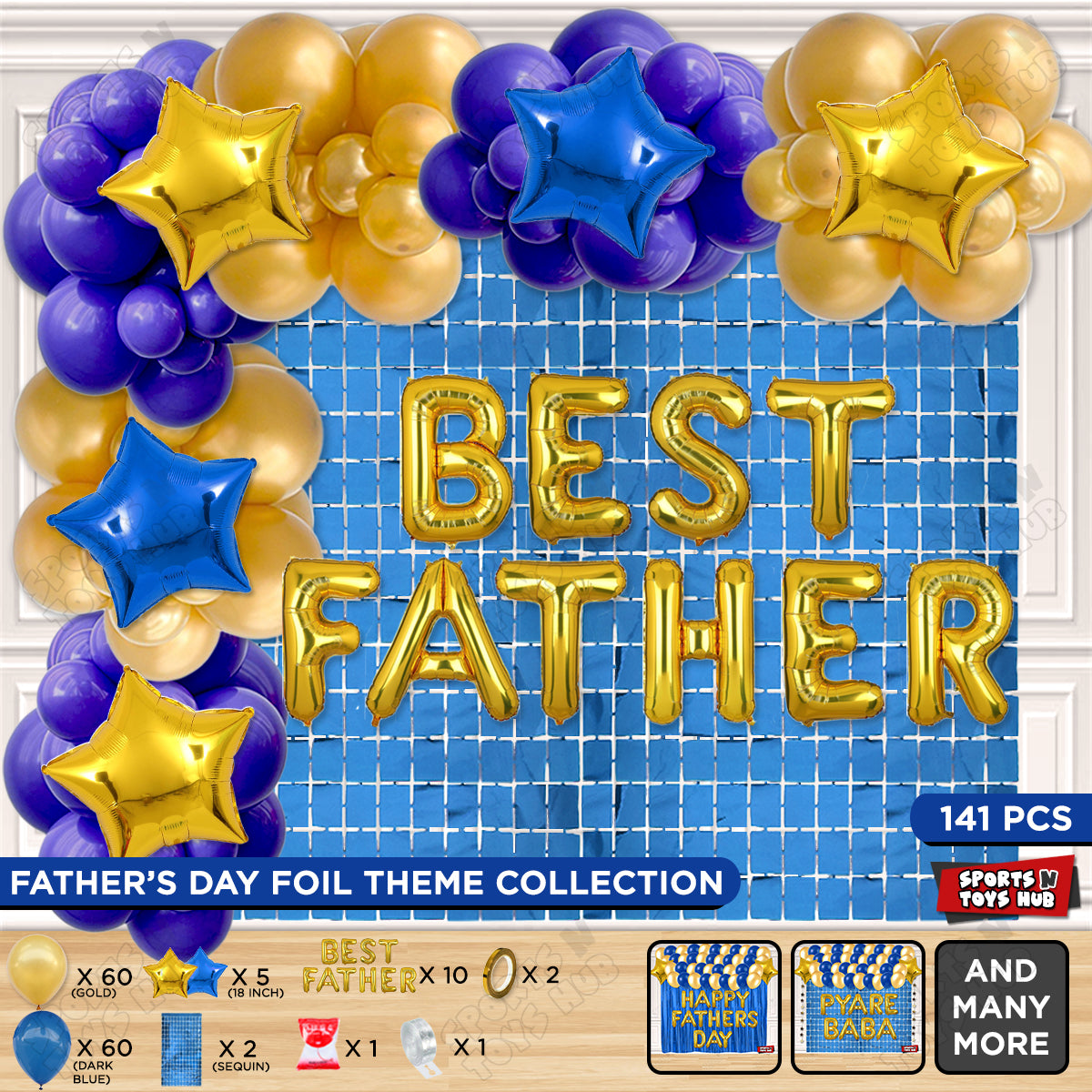 Best Father Foil Letter Arch Theme Collection