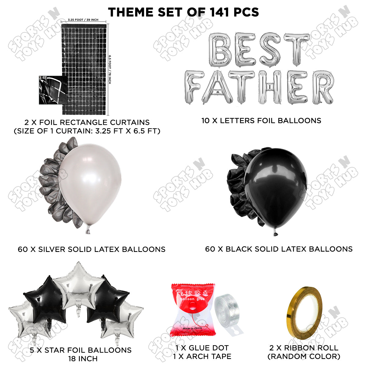 Best Father Foil Letter Arch Theme Collection