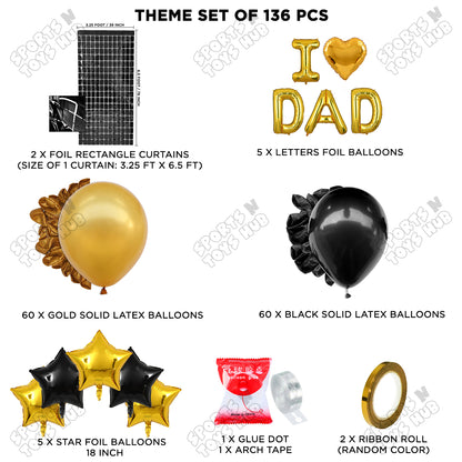 I ♡ Dad Foil Letter Arch Theme Collection