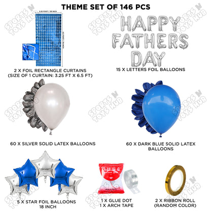 Happy Fathers Day Foil Letter Arch Theme Collection