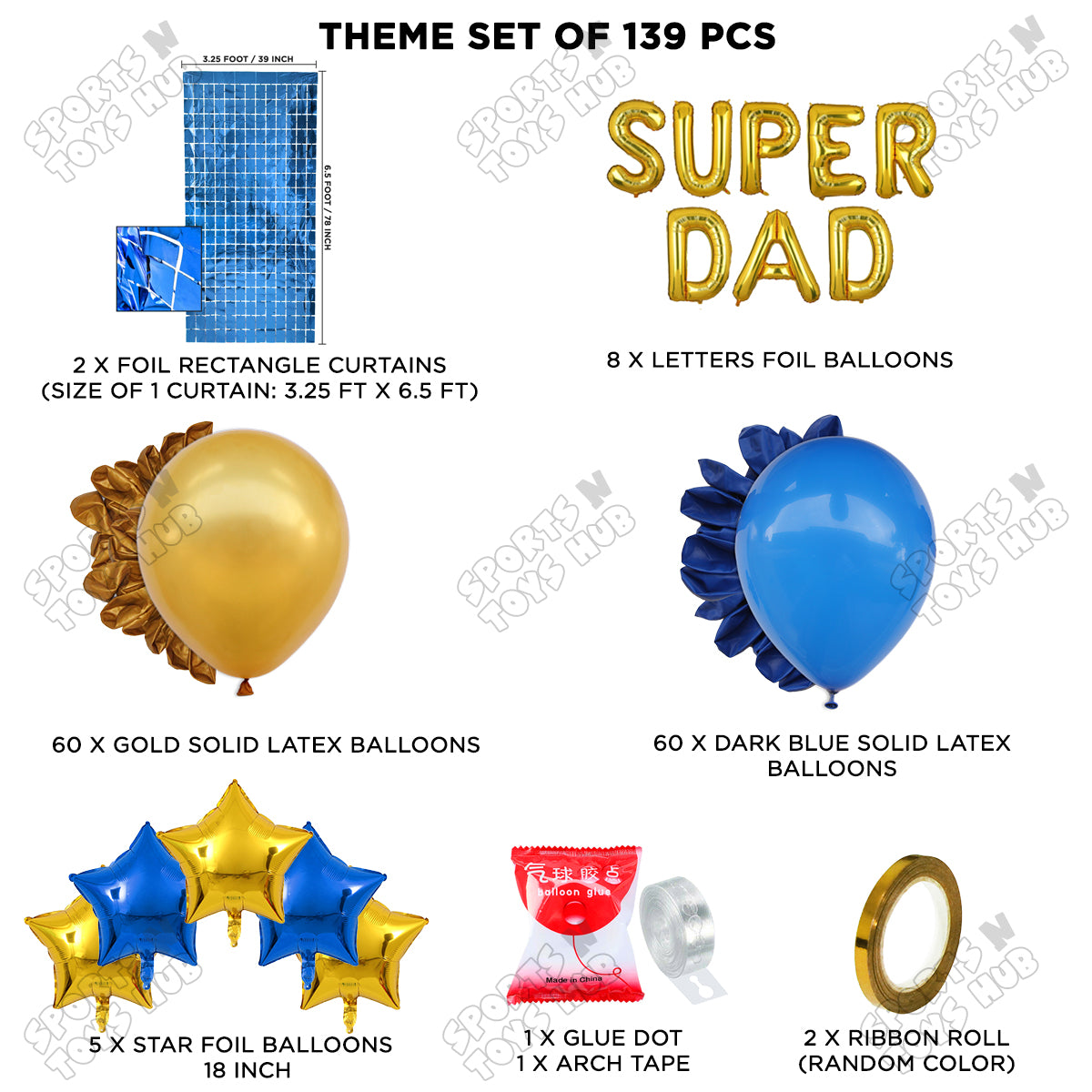 Super Dad Foil Letter Arch Theme Collection