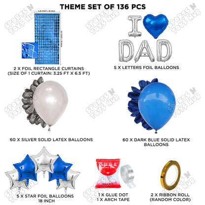 I ♡ Dad Foil Letter Arch Theme Collection