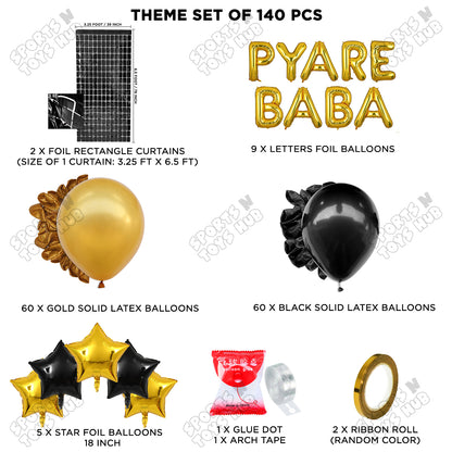 Pyare Baba Foil Letter Arch Theme Collection