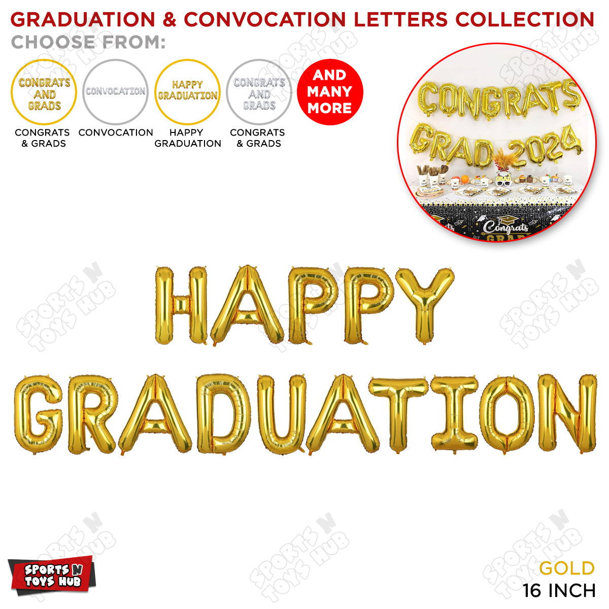 Graduation & Convocation Gold Foil Letters Collection – Sports n Toys Hub
