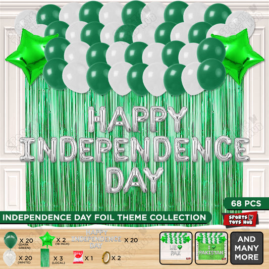 Happy Independence Day Foil Letters Theme Collection