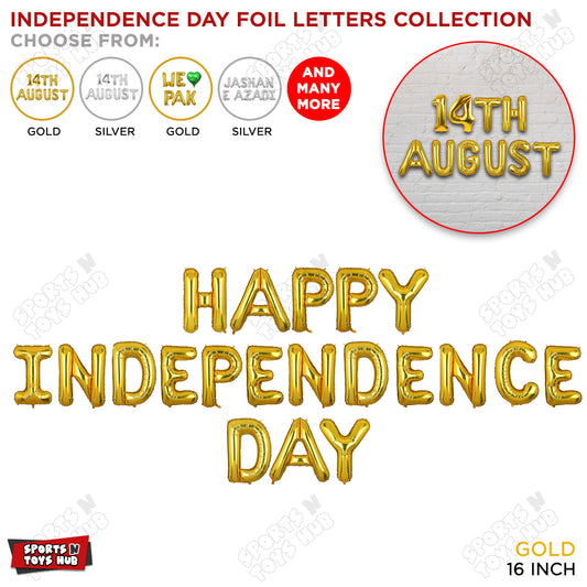Happy Independence Day Foil Letters Balloon