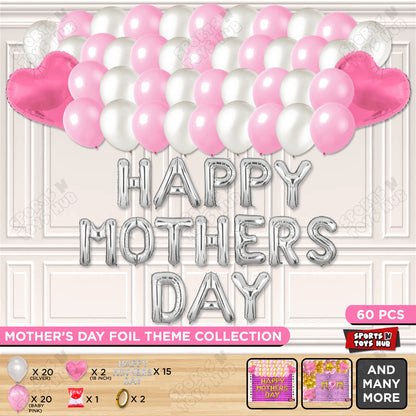Happy Mothers Day Foil Letter Garland Theme Collection