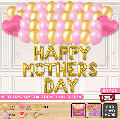 Happy Mothers Day Foil Letter Garland Theme Collection