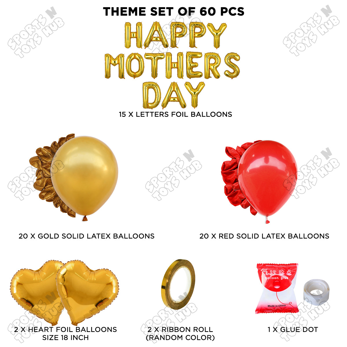 Happy Mothers Day Foil Letter Garland Theme Collection