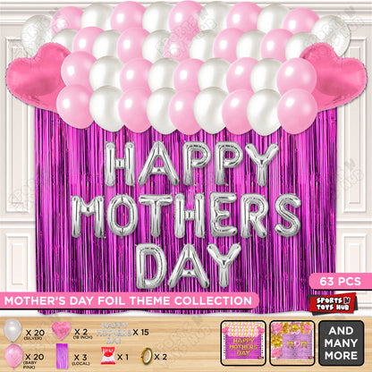 Happy Mothers Day Foil Letter Curtain Theme Collection