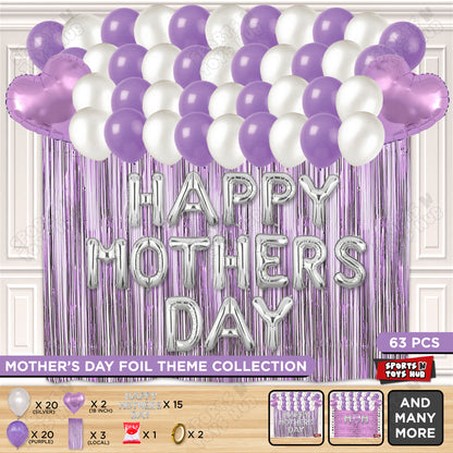 Happy Mothers Day Foil Letter Curtain Theme Collection