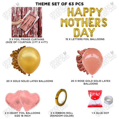 Happy Mothers Day Foil Letter Curtain Theme Collection