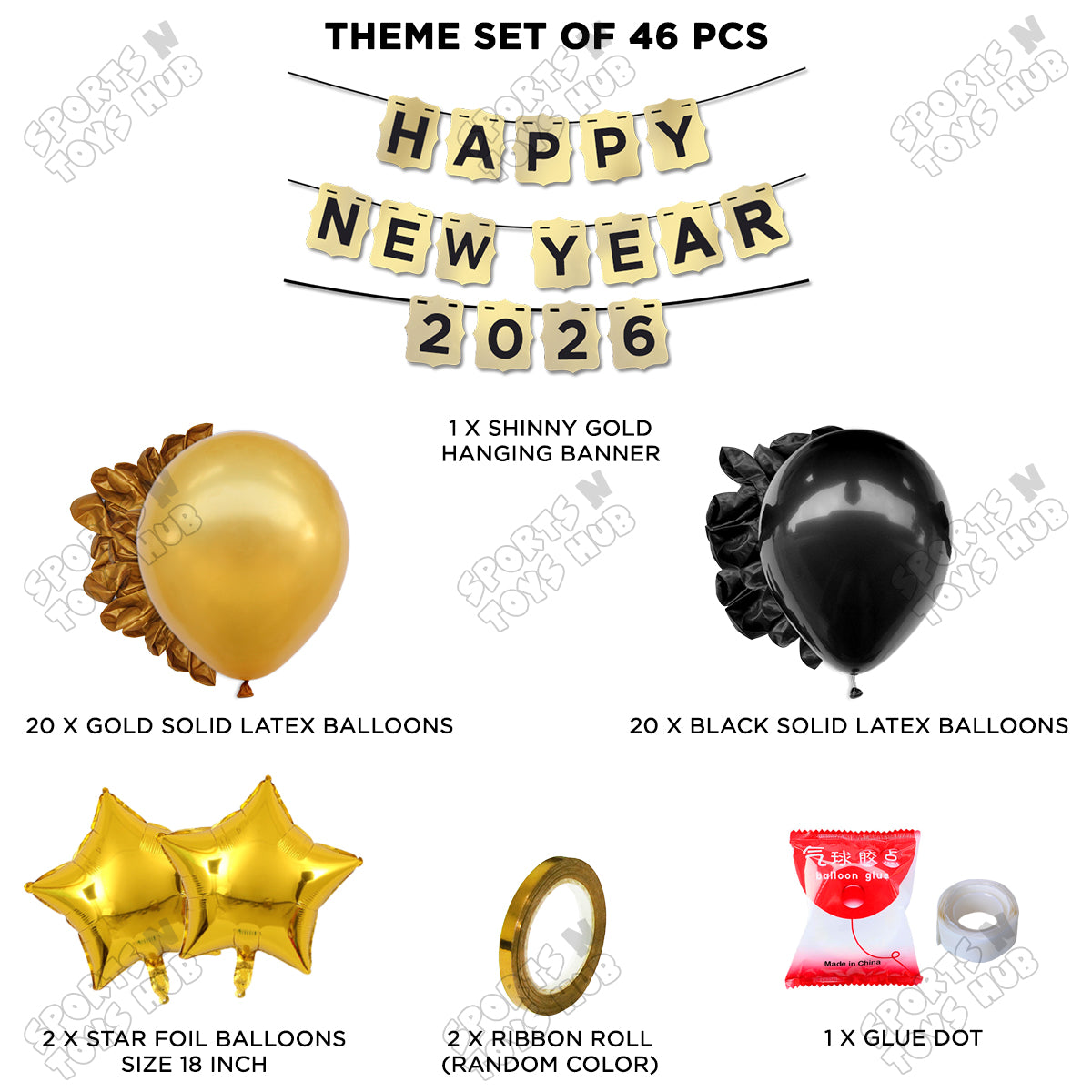 Happy New Year 2026 Card Banner Theme Collection