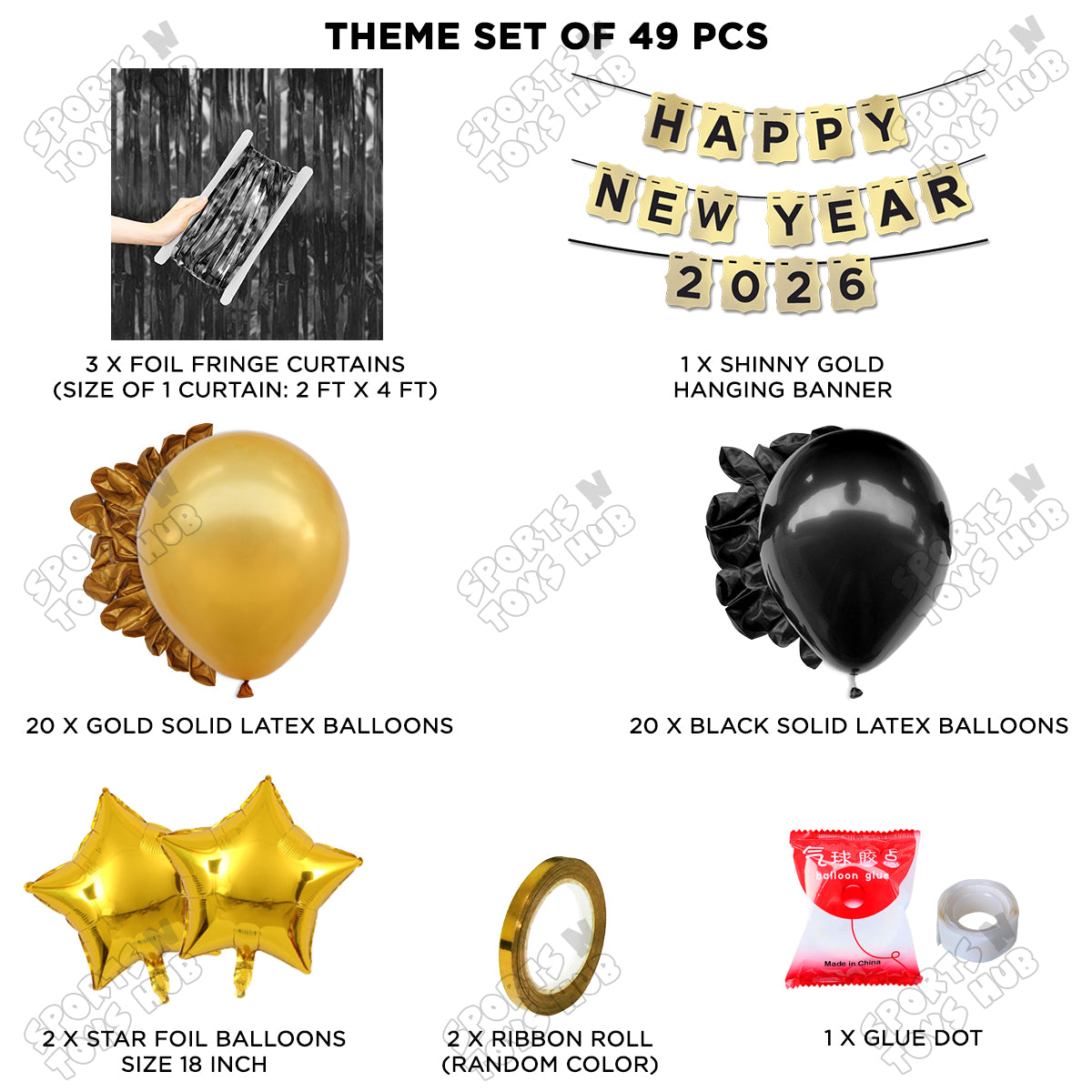 Happy New Year 2026 Card Banner Theme Collection