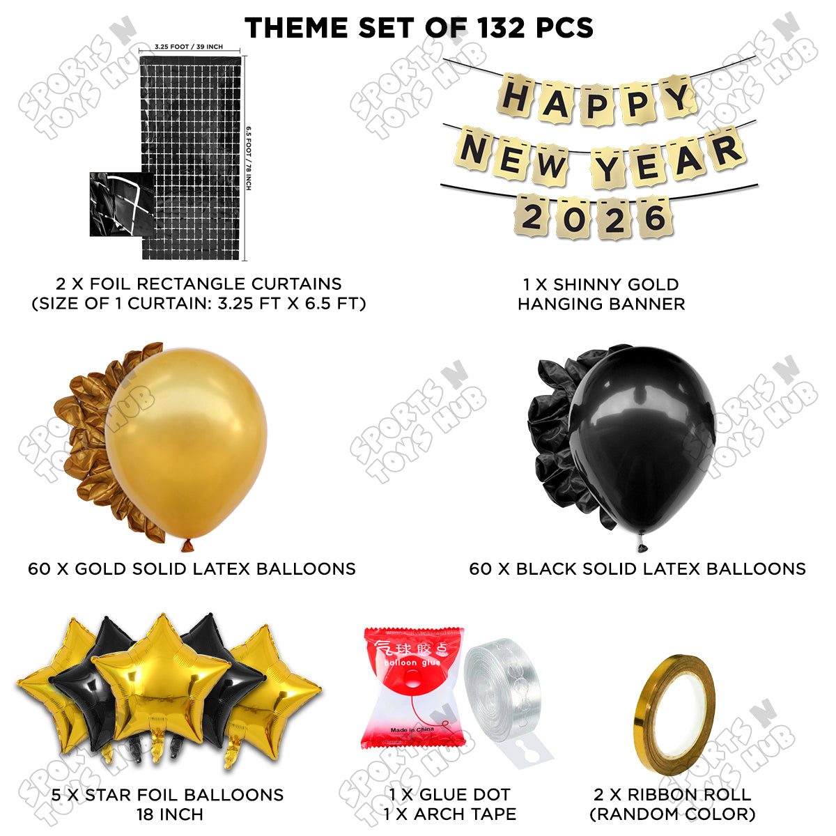 Happy New Year 2026 Card Banner Theme Collection