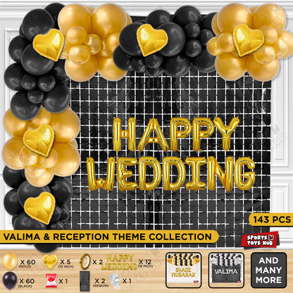 Happy Wedding Foil Letter Theme Collection - Gold