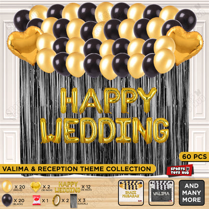 Happy Wedding Foil Letter Theme Collection - Gold