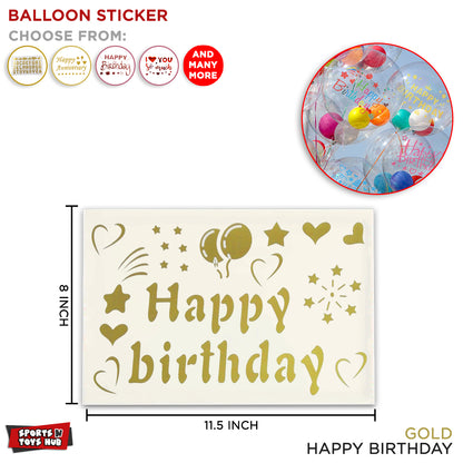 Happy Birthday Balloons Sticker Collection