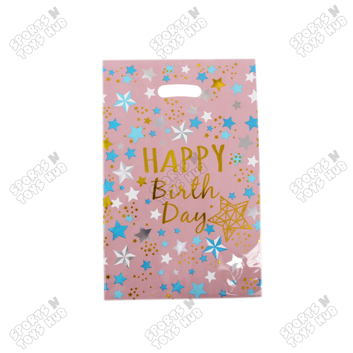 Printed Happy Birthday Goodies Gift Bags - 10 Pcs