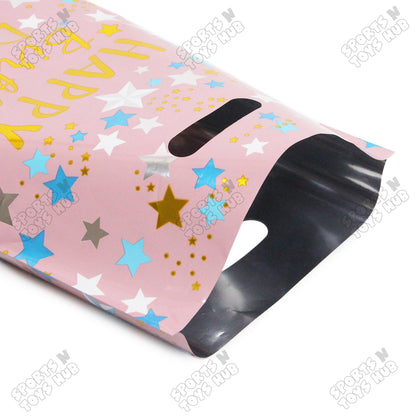 Printed Happy Birthday Goodies Gift Bags - 10 Pcs