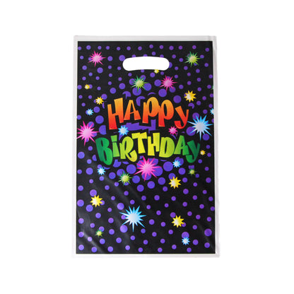 Printed Happy Birthday Goodies Gift Bags - 10 Pcs