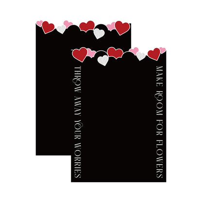 Heart Cutout Paper Bouquet Wrapping Sheets - Pack Of 10