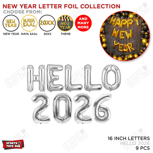 Hello 2026 Foil Letter Collection