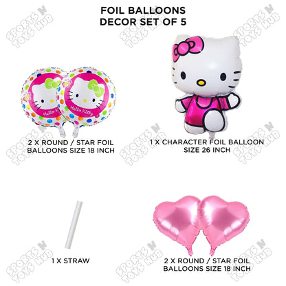 Hell0 Kitty Foil Balloon Set
