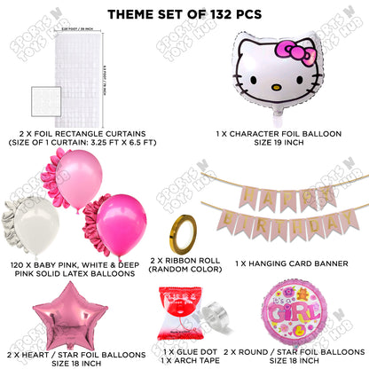Hell0 Kitty Face Card Banner Arch Theme