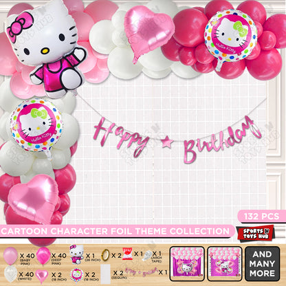 Hell0 Kitty Cursive Card Banner Arch Theme