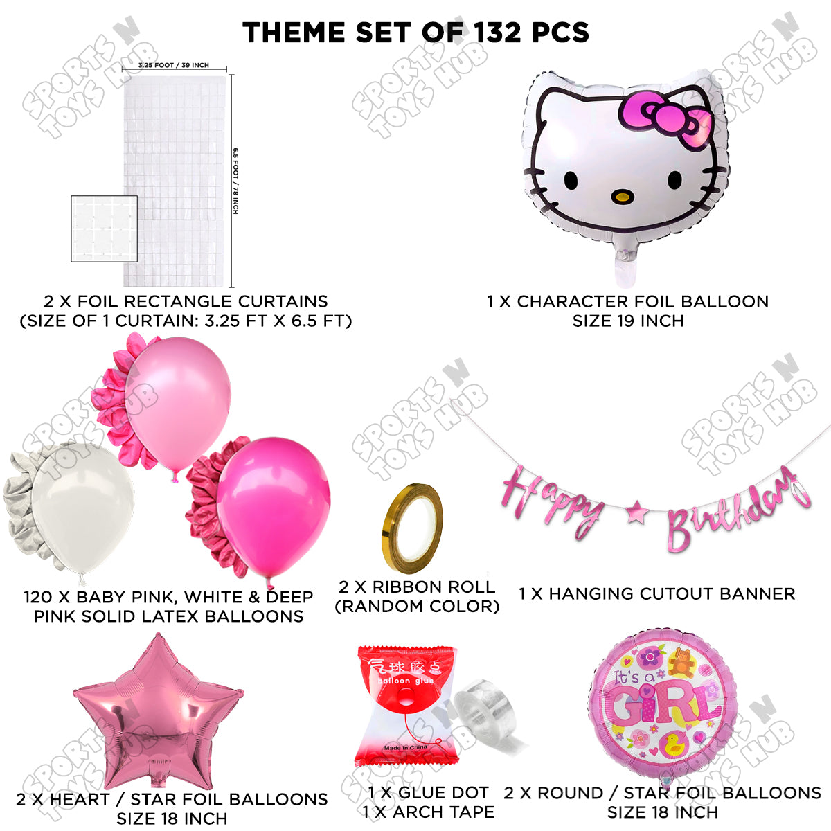 Hell0 Kitty Face Cursive Card Banner Arch Theme