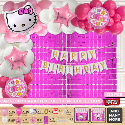 Hell0 Kitty Face Card Banner Arch Theme