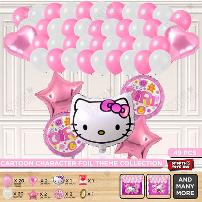 Hell0 Kitty Face Foil Balloon Theme Collection